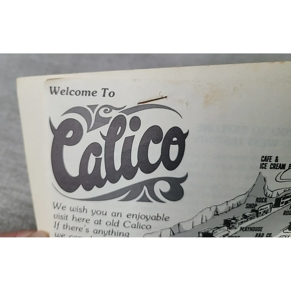 1959 Calico Ghost Town Booklet w MAP So‎ Cal Camp Barstow Knott's Berry Farm